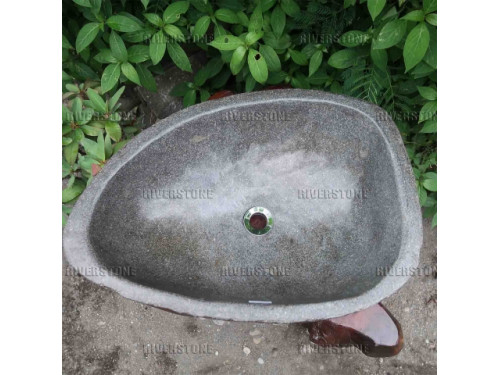 Раковина из речного камня 62x42 (RS1240)