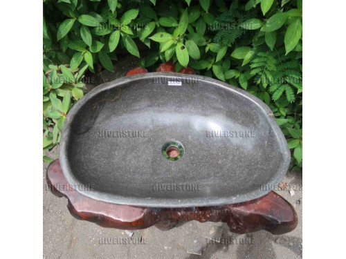 Раковина из речного камня 56x37 (RS1284)