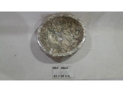 Раковина из мрамора 43х38х15 (MED-241101)
