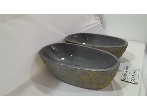 Парные раковины из речного камня 58х33х15 (RL241102A+B)