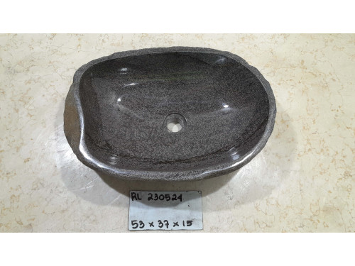 Раковина из речного камня 53х37х15 (RL230524)