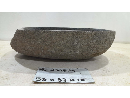 Раковина из речного камня 53х37х15 (RL230524)