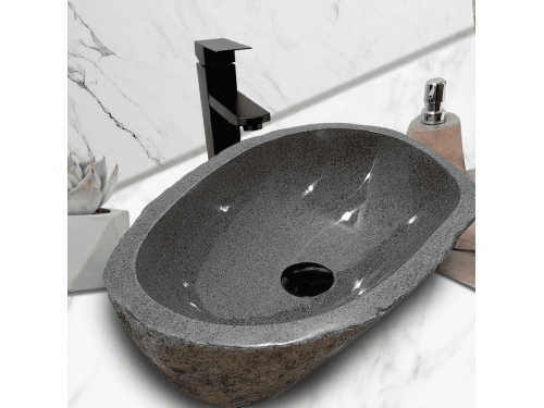 Раковина из речного камня 52х32х15 (RL230536)