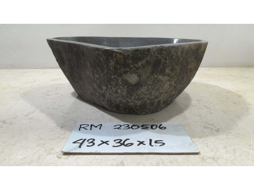 Раковина из речного камня 43х36х15 (RM230506)
