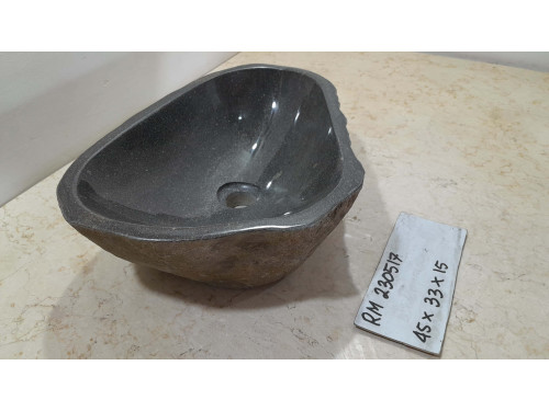 Раковина из речного камня 45х33х15 (RM230517)