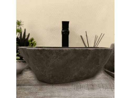Раковина из речного камня 45х33х15 (RM230517)