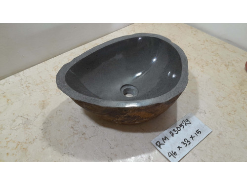 Раковина из речного камня 46х33х15 (RM230529)