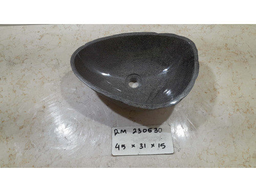 Раковина из речного камня 45х31х15 (RM230530)
