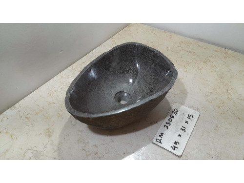 Раковина из речного камня 45х31х15 (RM230530)
