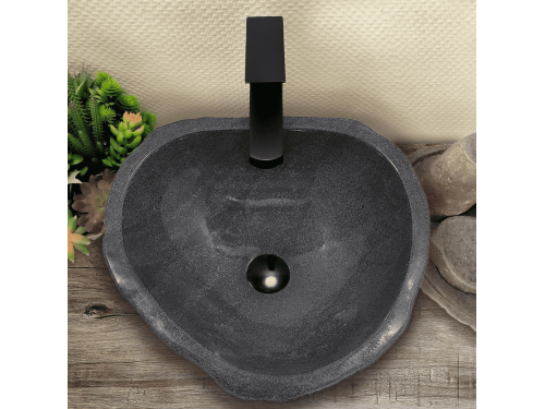Раковина из речного камня 42х40х15-RM230552