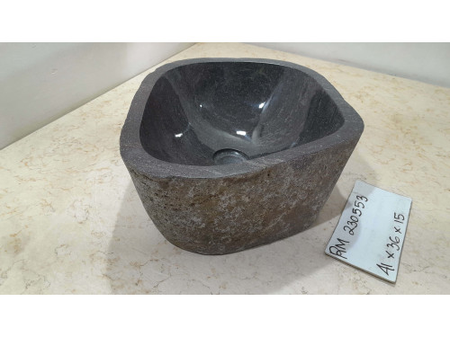 Раковина из речного камня 41х36х15 (RM230553)