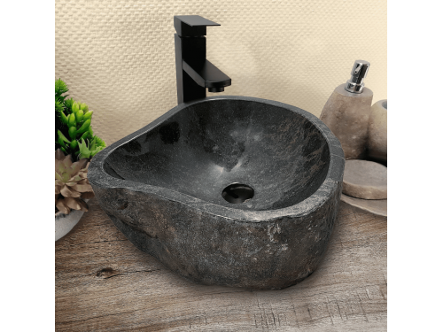 Раковина из речного камня 41х40х15 (RM230573)
