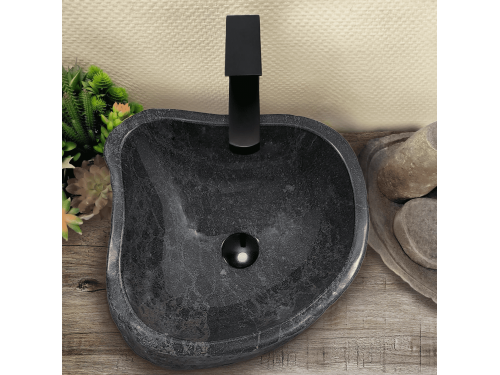 Раковина из речного камня 41х40х15 (RM230573)