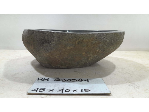 Раковина из речного камня 45х40х15 (RM230584)