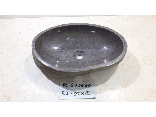 Раковина из речного камня 52х35х15