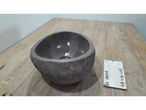 Раковина из речного камня 38х30х15 (RS241102)