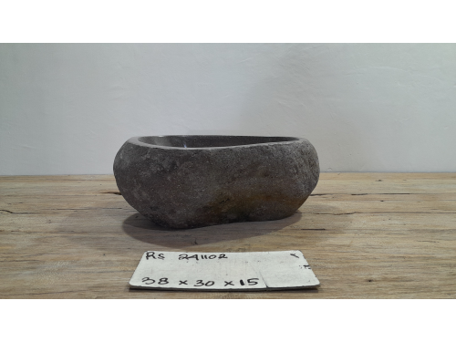 Раковина из речного камня 38х30х15 (RS241102)