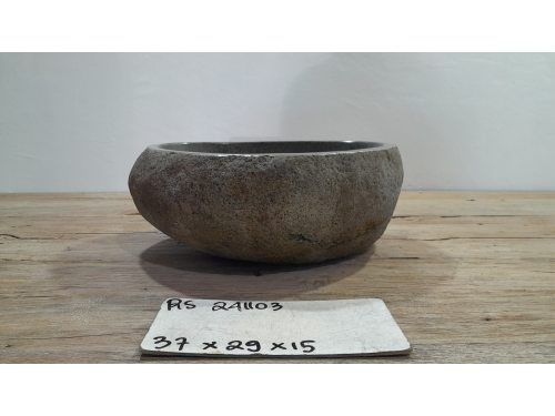 Раковина из речного камня 37х29х15 (RS241103)