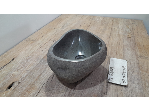 Раковина из речного камня 37х27х15 (RS241109)