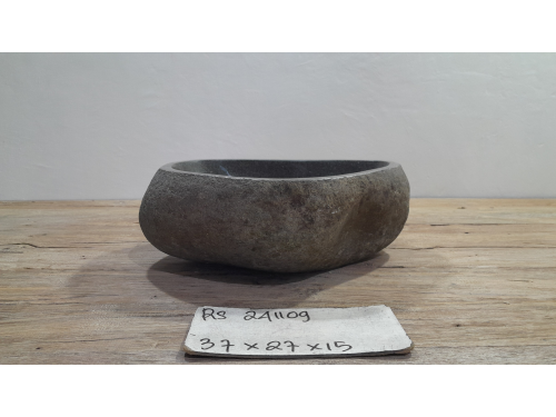 Раковина из речного камня 37х27х15 (RS241109)